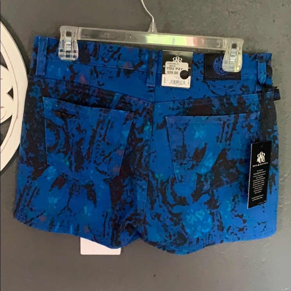 NWT Rock & Republic BLUE Jean shorts 8 - Picture 2 of 6